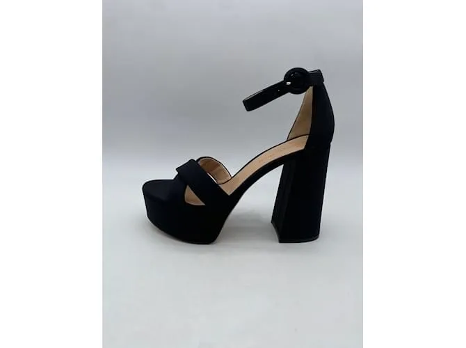 GIANVITO ROSSI Sandalias T.UE 37.5 paño Negro 