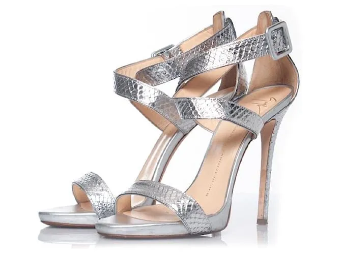 Giuseppe Zanotti, Sandalias Metálicas Plata 
