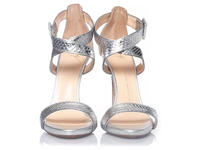Giuseppe Zanotti, Sandalias Metálicas Plata 