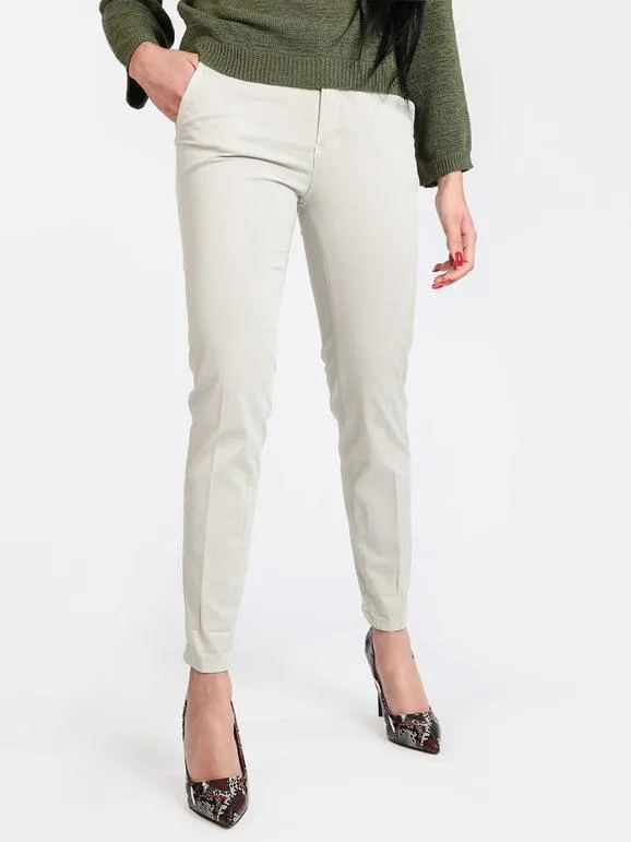 Griffai Pantalón de corte slim de algodón