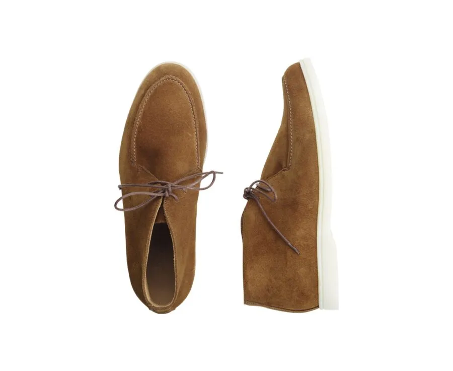 HAZELNUT SUEDE MEN'S CASUAL CHUKKA   SERENOA
