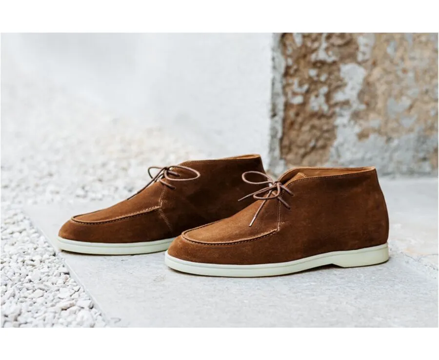HAZELNUT SUEDE MEN'S CASUAL CHUKKA   SERENOA