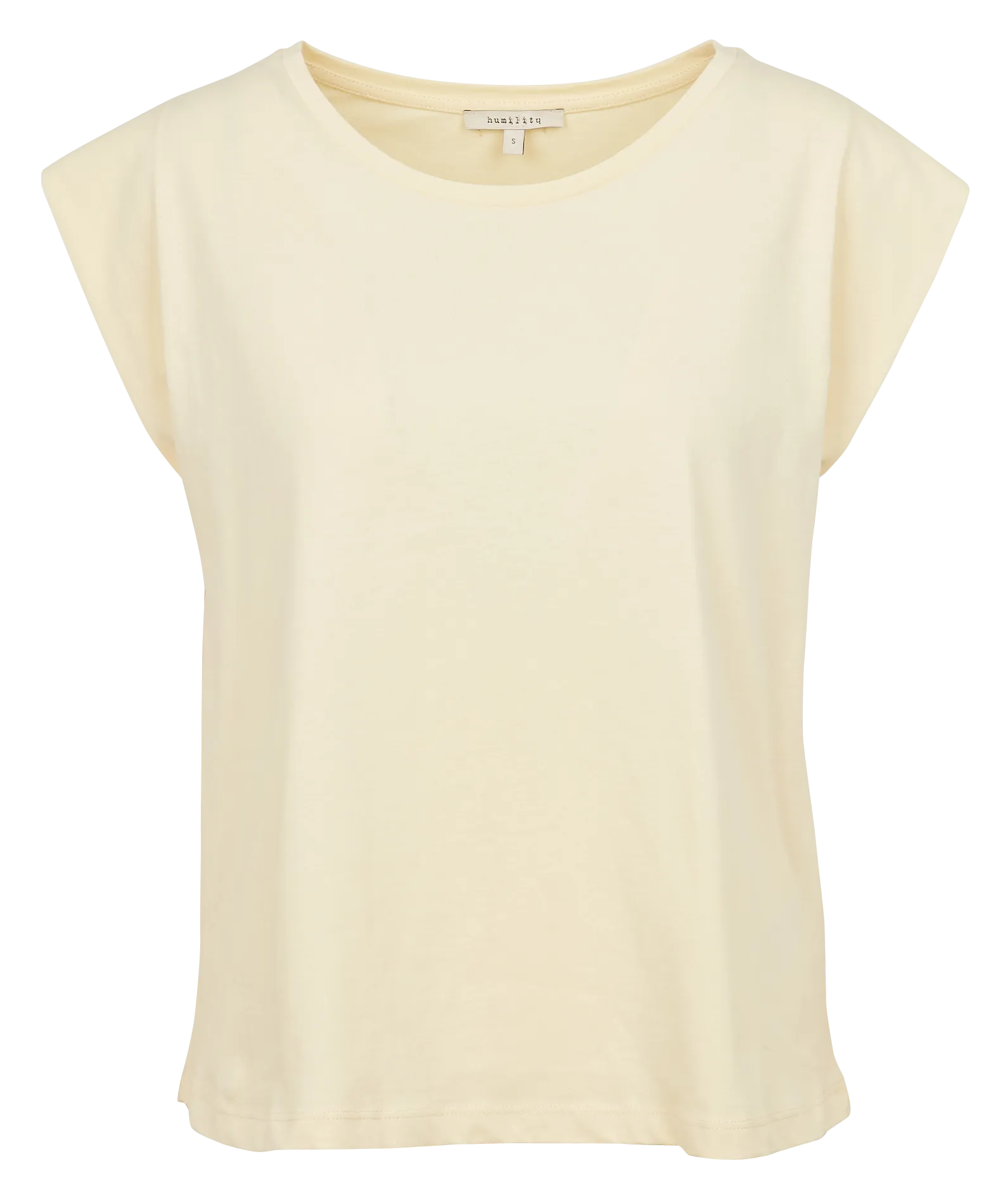 HUMILITY Camiseta con sisas bajas de algodón en blanco