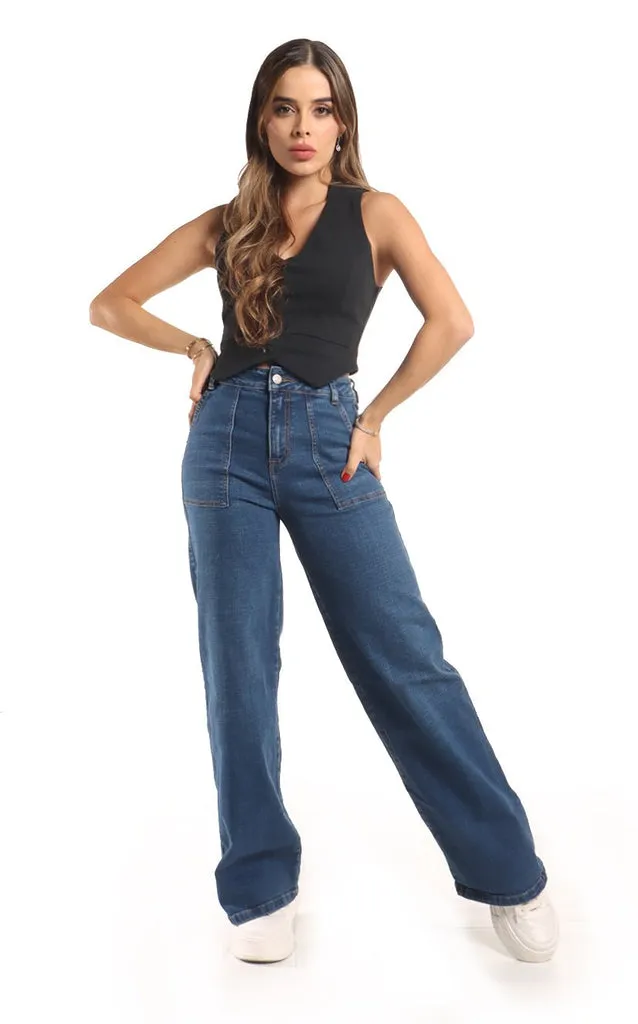 Jean Azul Wide Leg