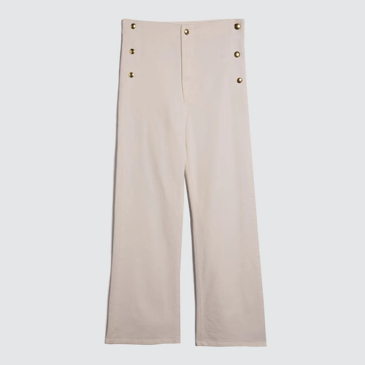 Jeans Wide Leg con Botones