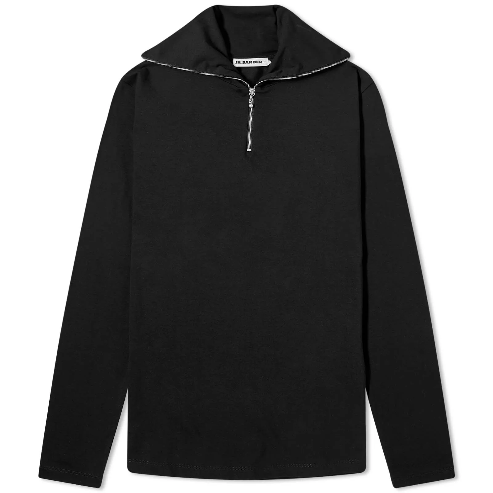 JIL SANDER PLUS ZIP COLLAR TSHIRT