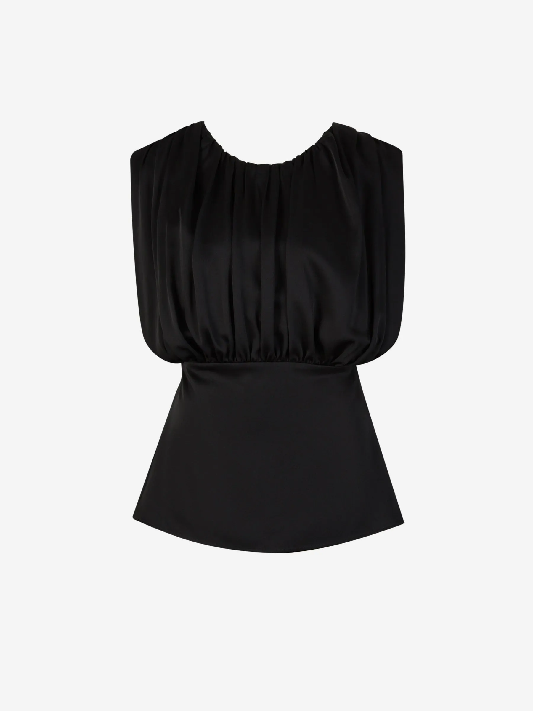 Jil Sander Top Fruncido Abertura Posterior