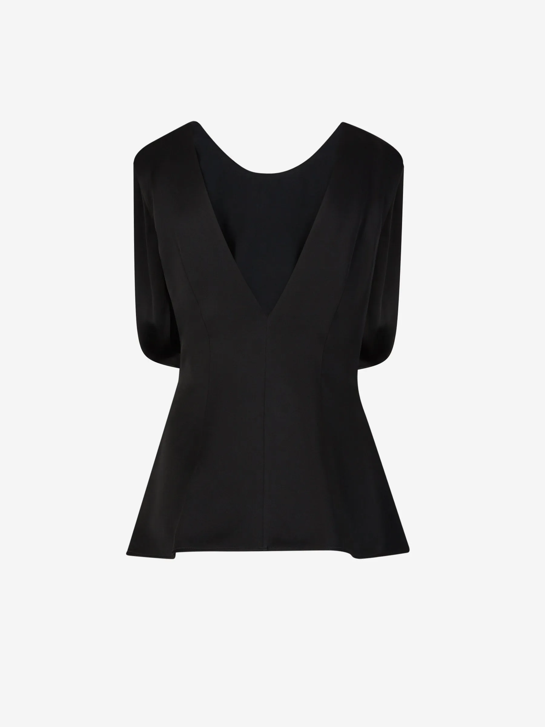 Jil Sander Top Fruncido Abertura Posterior
