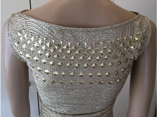 Just Cavalli Vestidos Dorado 