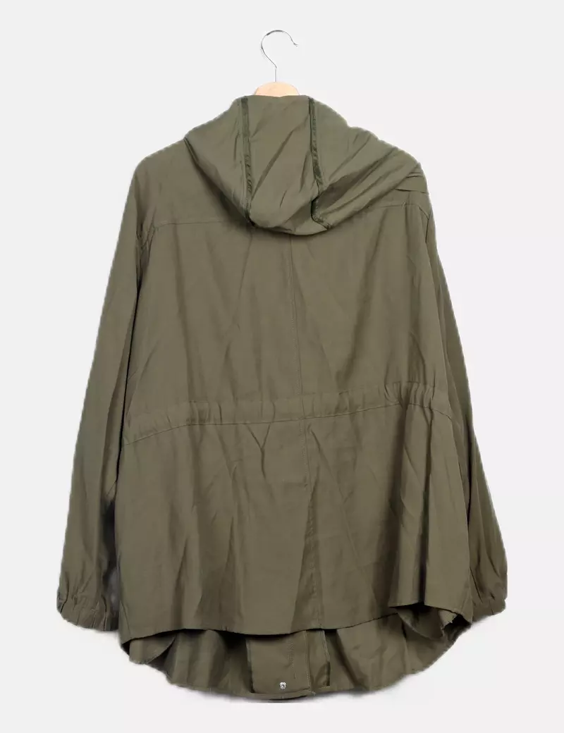 Kiabi Parka verde con capucha