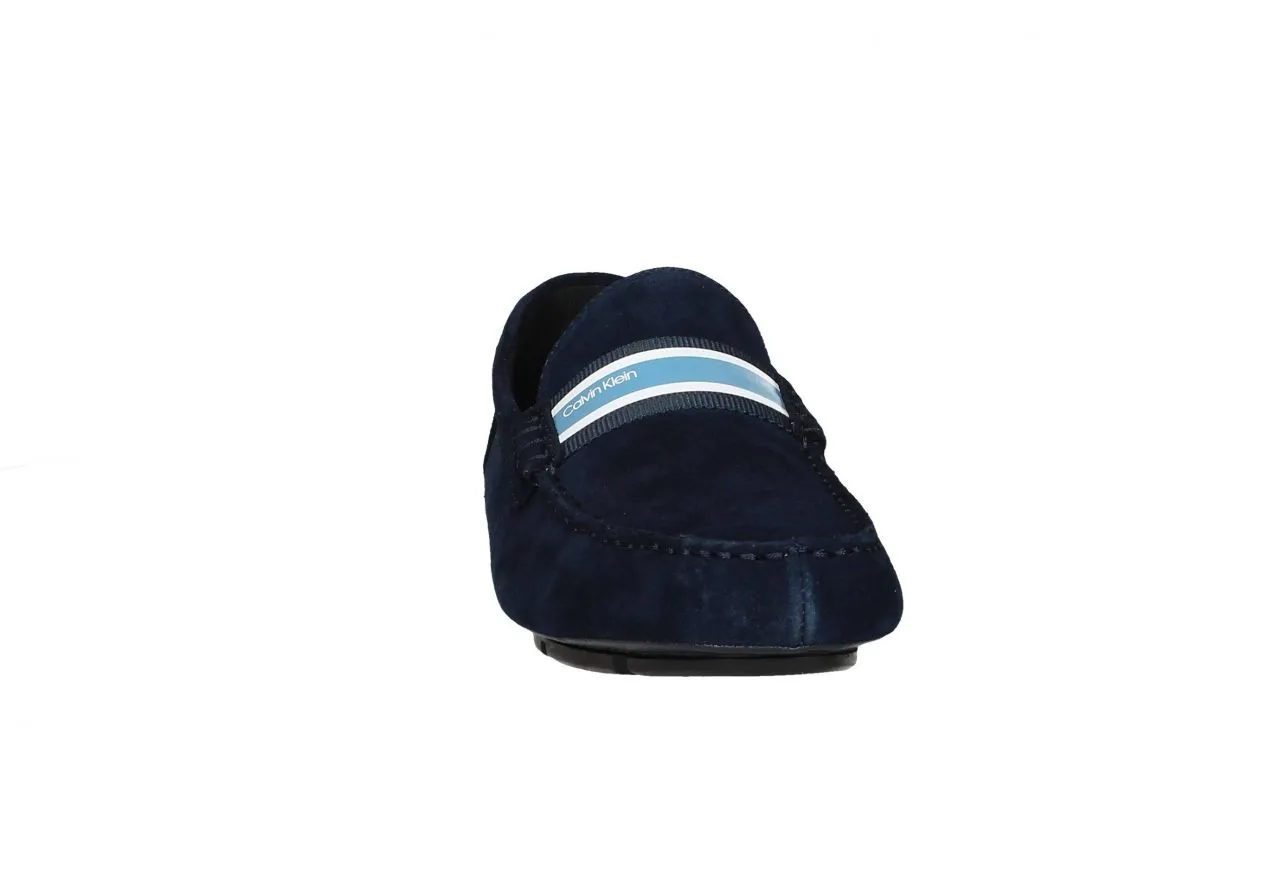 Kiowa Nobuck Azul Antifaz Raya Blanca/celeste