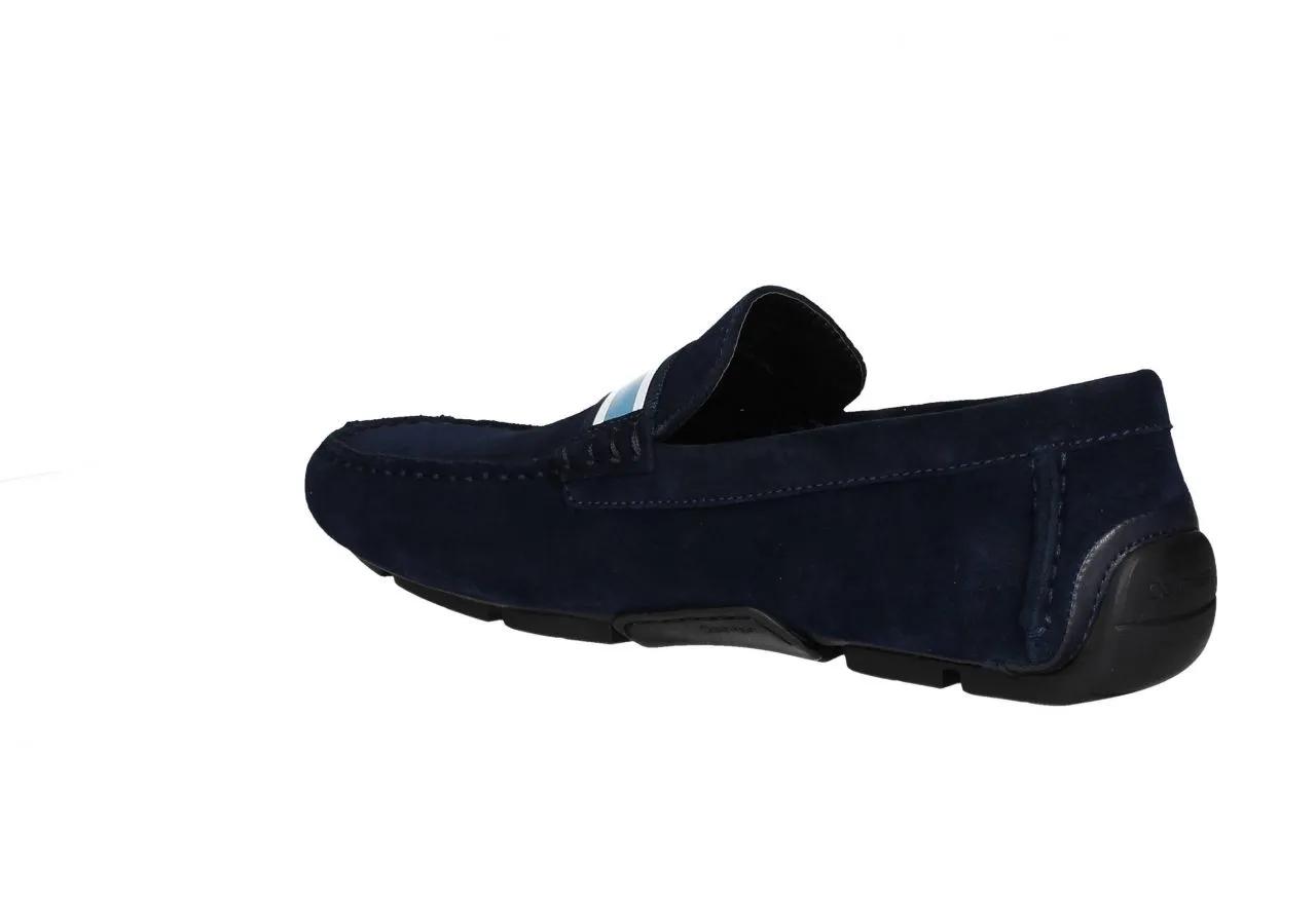 Kiowa Nobuck Azul Antifaz Raya Blanca/celeste