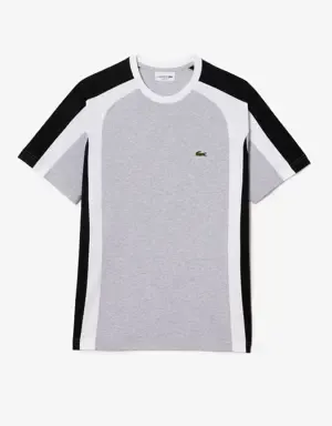 Lacoste Camiseta de hombre Lacoste en punto de algodón color block