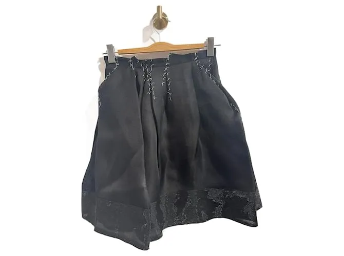 LANVIN Faldas T.Seda S Internacional Negro 