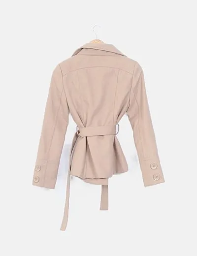 Lefties Trenca beige con cinturón