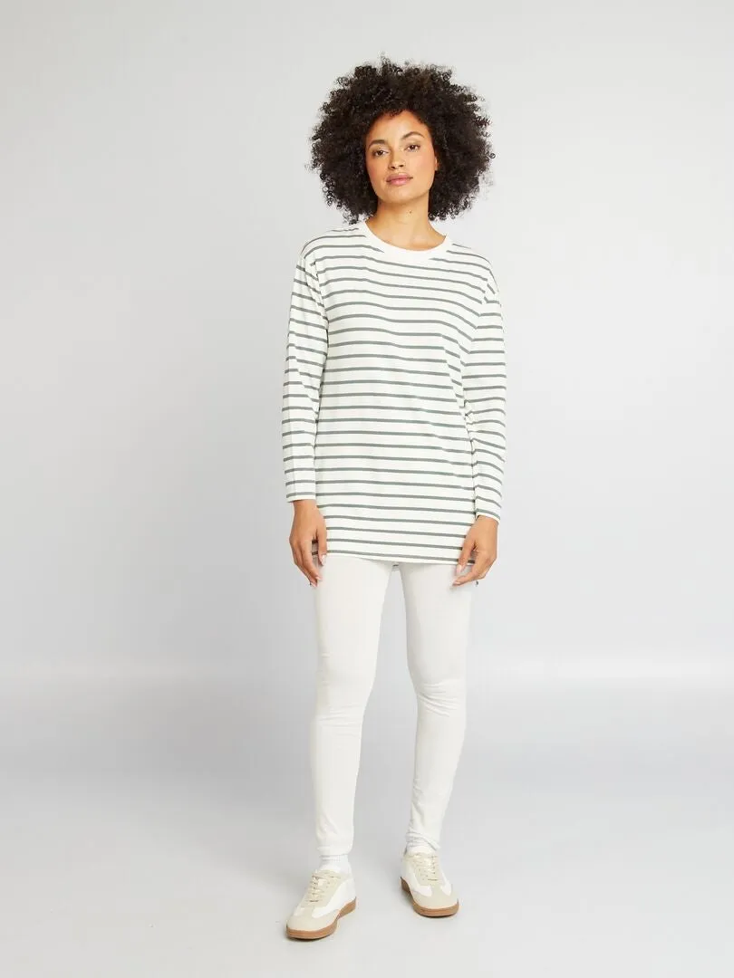 LEGGING BáSICO LARGO  BLANCO
