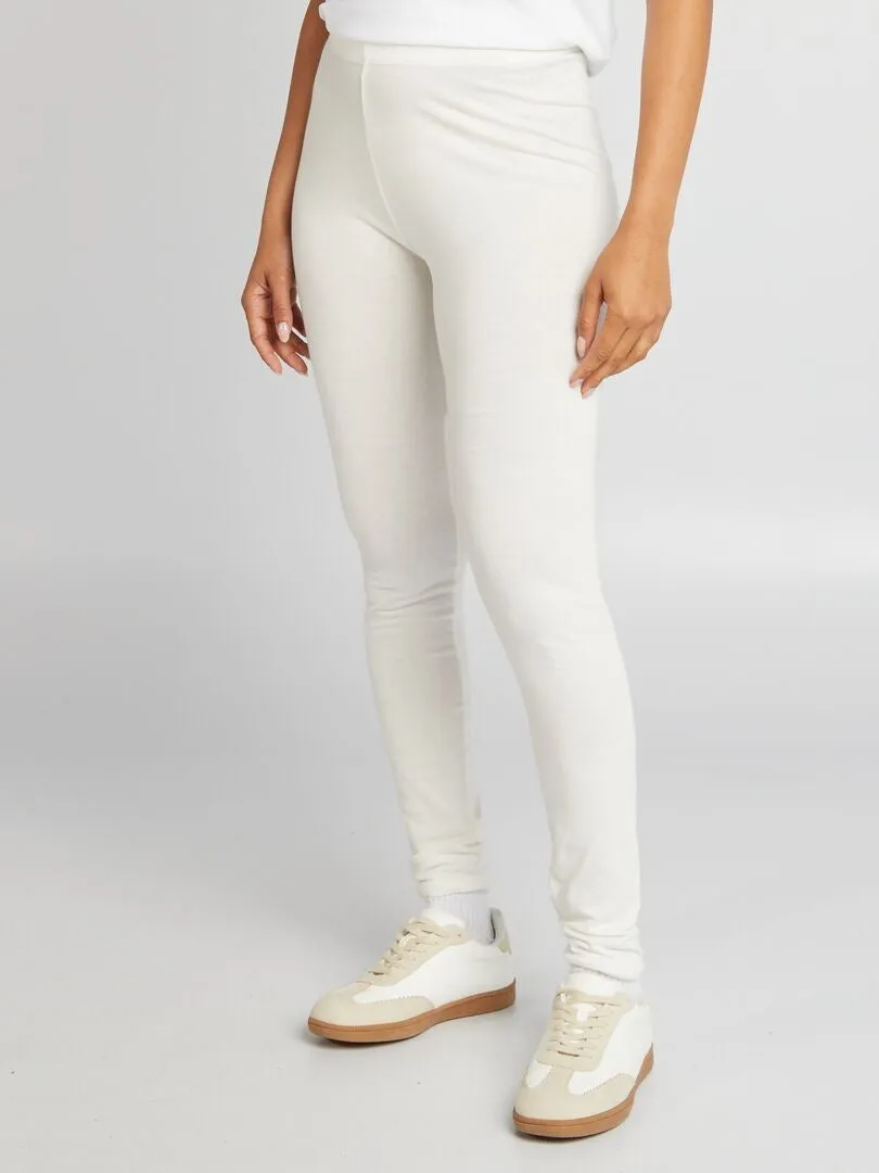LEGGING BáSICO LARGO  BLANCO