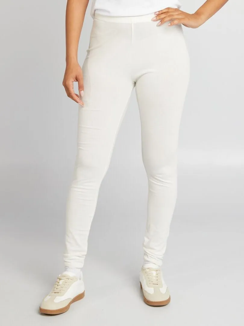 LEGGING BáSICO LARGO  BLANCO