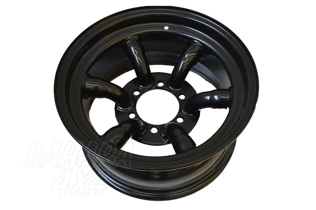 LLANTA ACERO NEGRO TIPO XTREME TRIAL 7X16 ET25  6X139.7