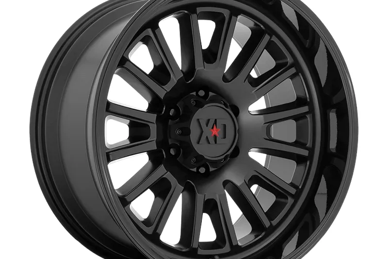 Llanta de aleación XD864 Rover Satin Black W/ Gloss Black LIP XD Series 9.0x20 ET18 106,1 6x139,7