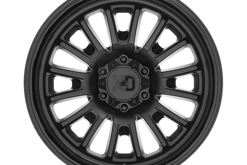 Llanta de aleación XD864 Rover Satin Black W/ Gloss Black LIP XD Series 9.0x20 ET18 106,1 6x139,7