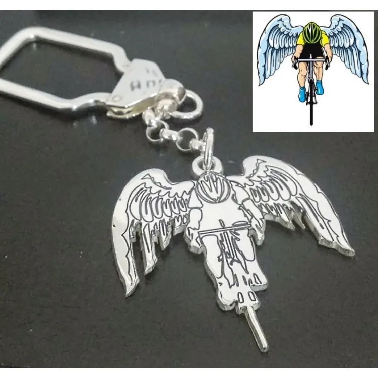 Llavero personalizado Dibujos tallados en plata de ley