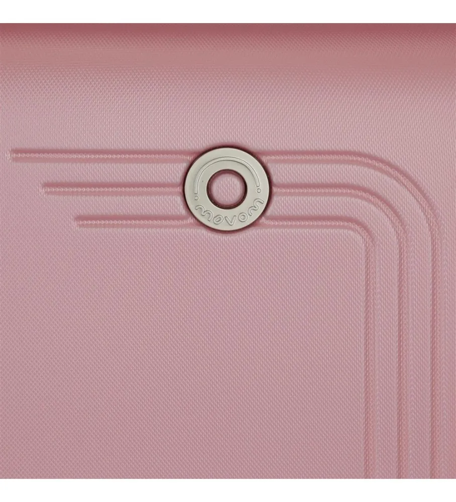 MALETA MEDIANA MOVOM RIGA RíGIDA ROSA 49X70X27CM