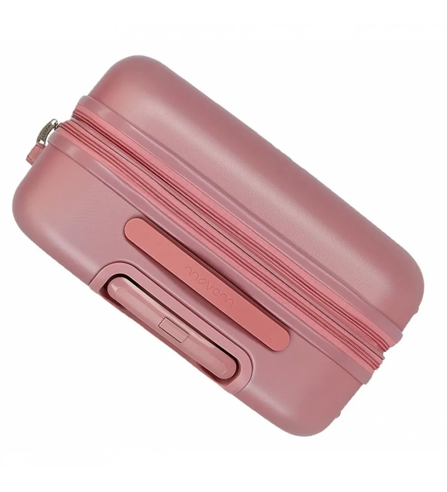 MALETA MEDIANA MOVOM RIGA RíGIDA ROSA 49X70X27CM