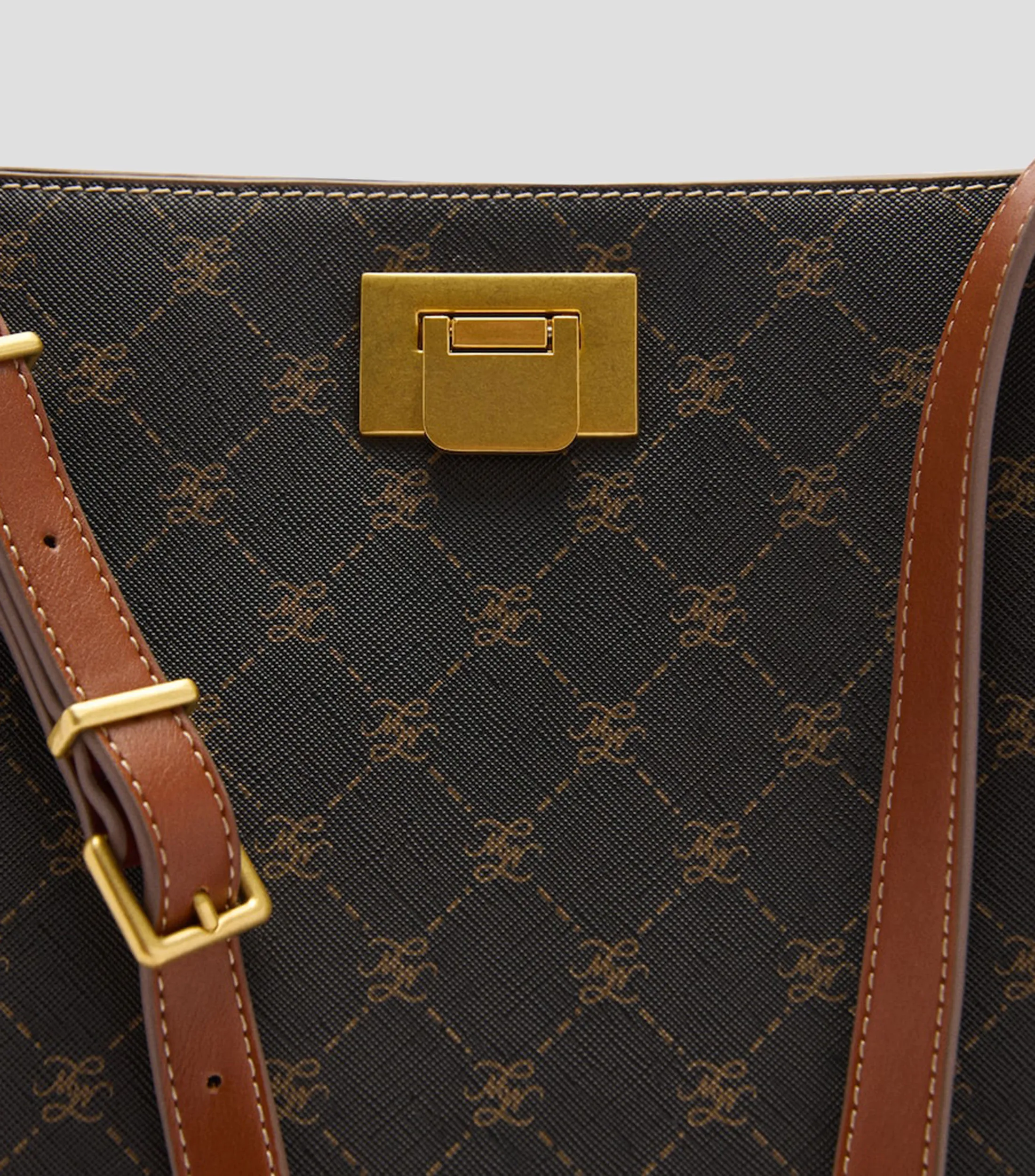 Mango Bolsa Tote Estampada Mujer