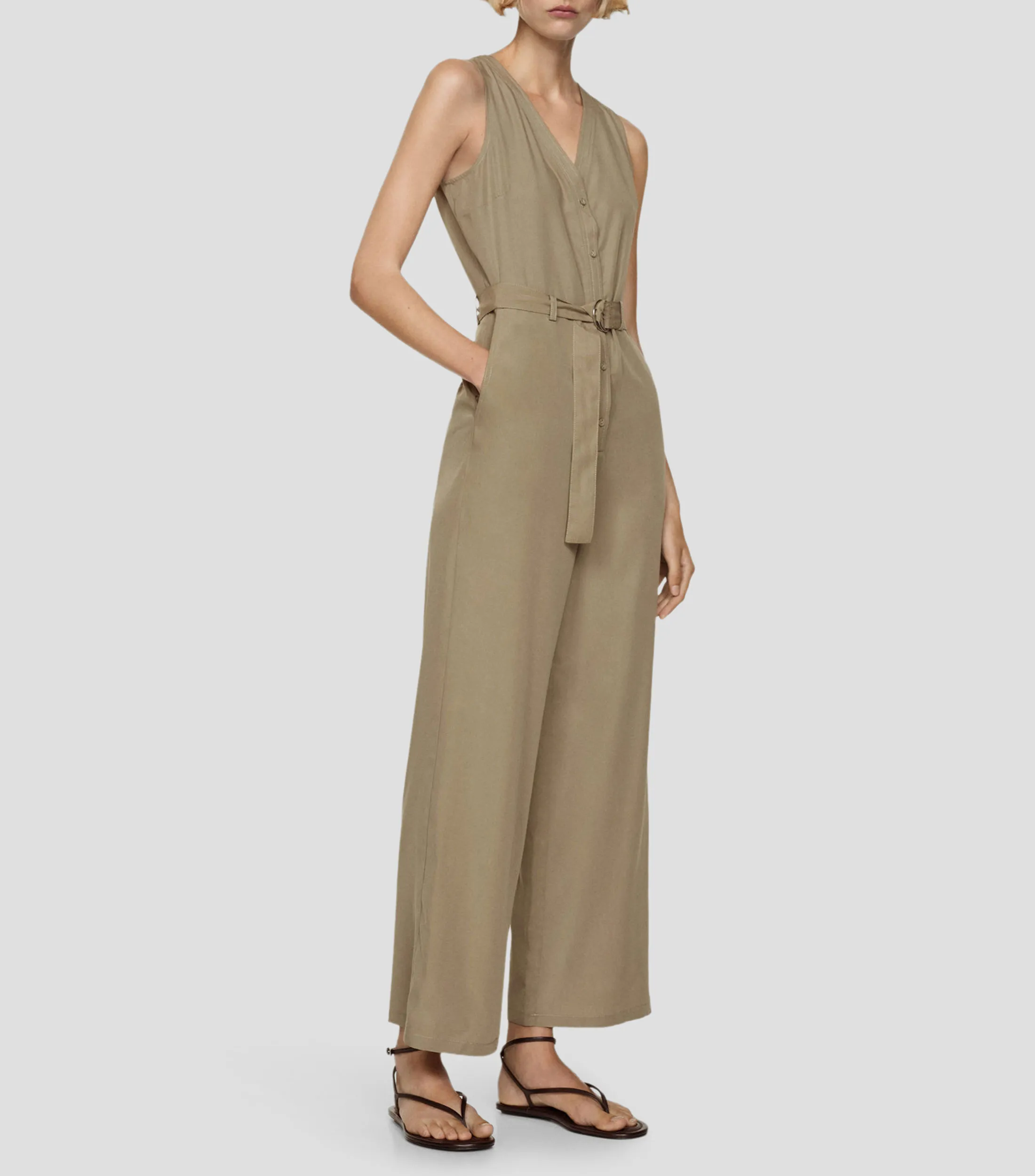 Mango Jumpsuit Regular Mujer
