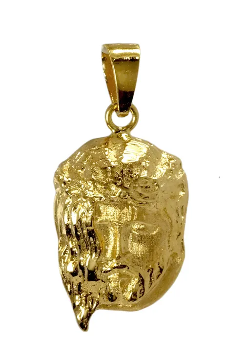 Medalla de oro amarillo Santa Faz inspirada en Cristo de Velázquez 049_0110