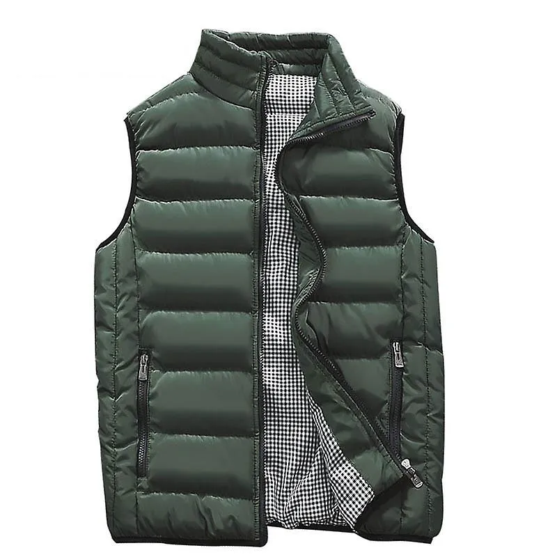 Mens Vest Casual Mens Warm Sleeveless Jacket Men Winter Waistcoat Men's Vest Casual Coats Outwear Plus Size 5xl