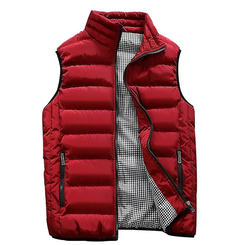 Mens Vest Casual Mens Warm Sleeveless Jacket Men Winter Waistcoat Men's Vest Casual Coats Outwear Plus Size 5xl