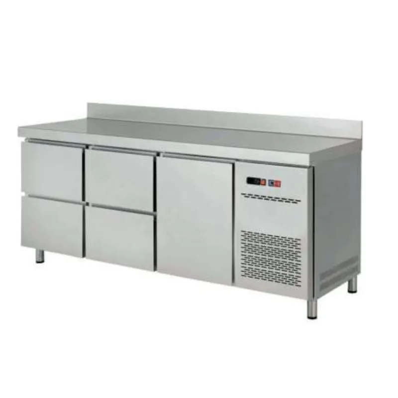 MESA FRíA REFRIGERADA CON CAJONES MRCH1504 CLIMAHOSTELERíA