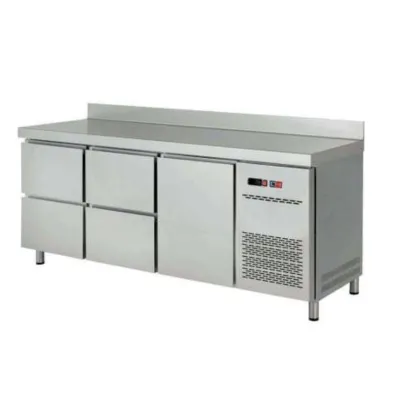MESA FRíA REFRIGERADA CON CAJONES MRCH1504 CLIMAHOSTELERíA