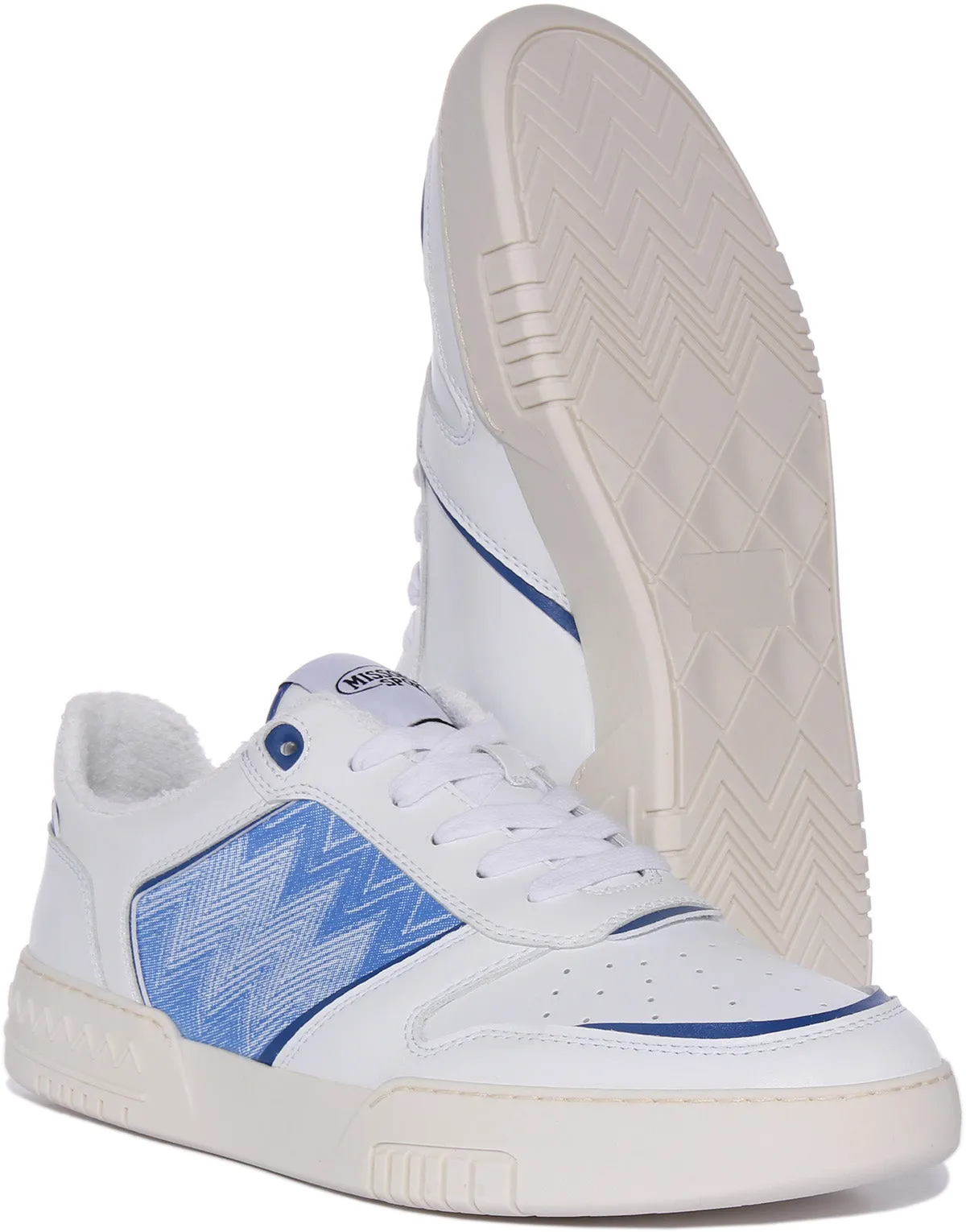 Missoni Basket New Low Apple Zapatillas veganas para en blanco negro