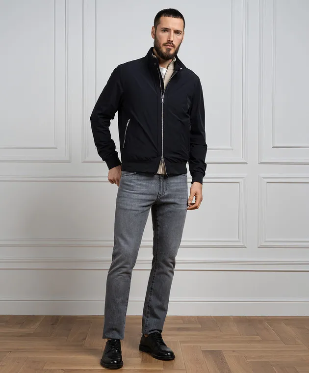 MooRER Blue ALBERTI windbreaker