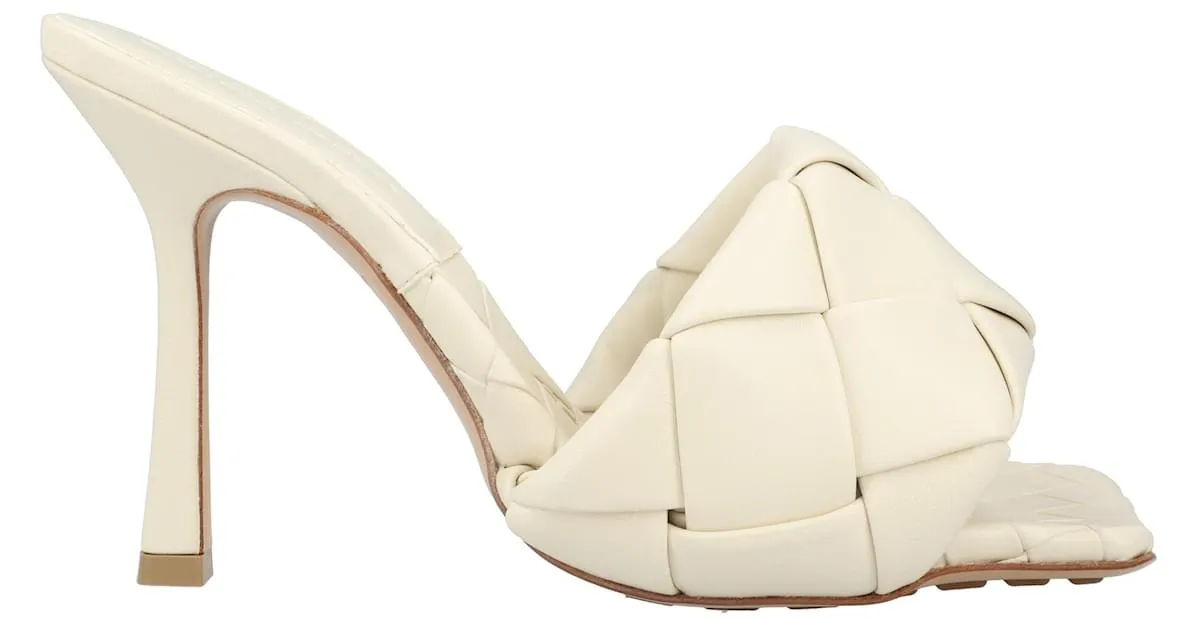 Mule Lido blanco de Bottega Veneta 