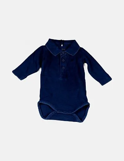 Name it Body oscuro efecto denim estilo polo