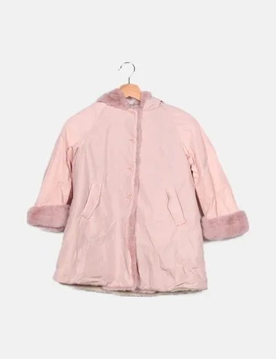 Nanos Parka rosa con pelo