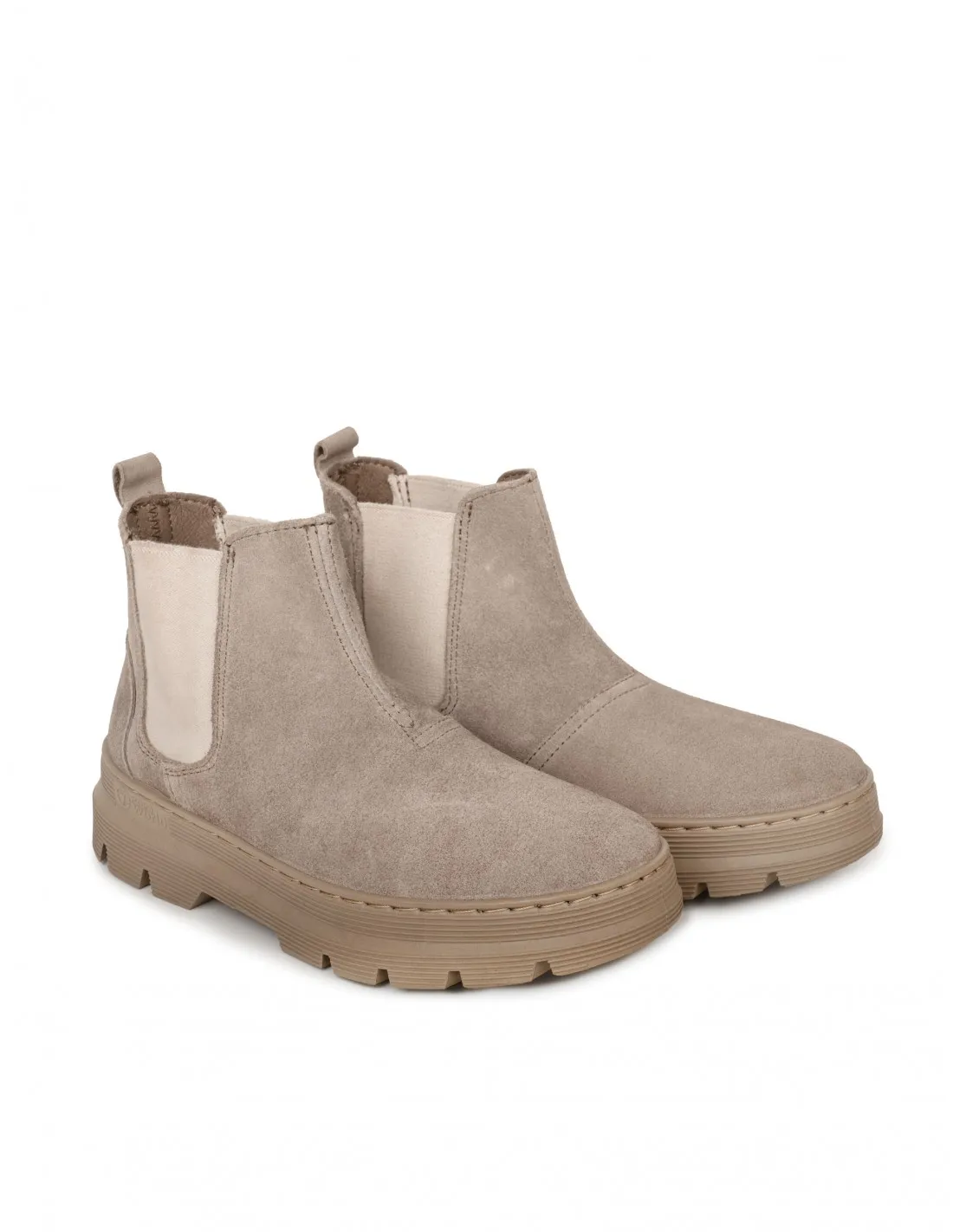 NATURAL WORLD Botines Chelsea Taupe