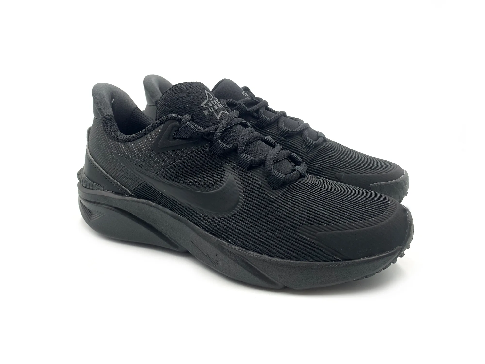 Nike Dx7615 002 Deportivo Star Runner 4 Nn Cordones Negro Niños