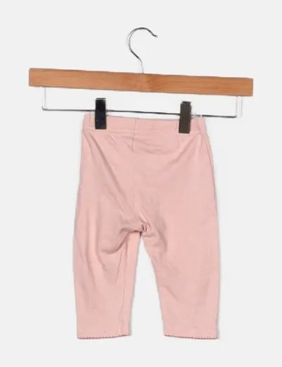 NoName Legging rosa con motas