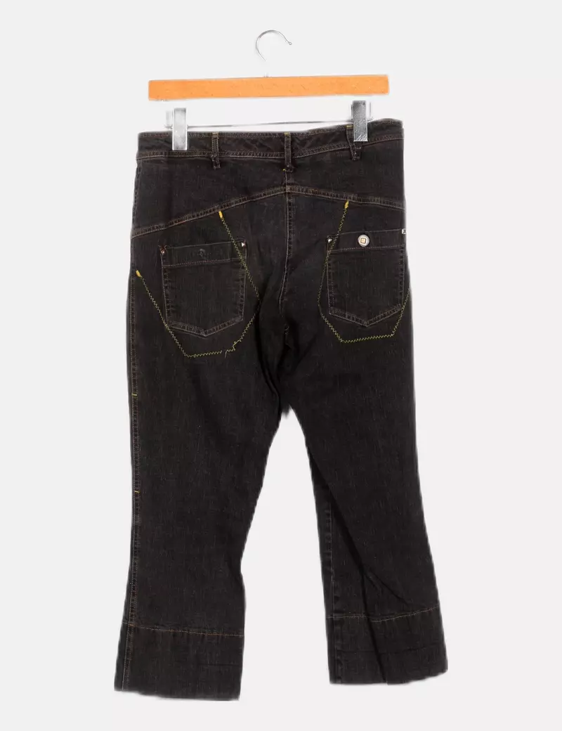 NoName Pantalón denim con tachas