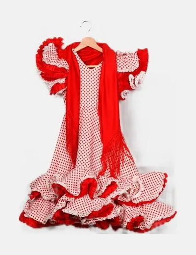 NoName Vestido andaluz con toquilla