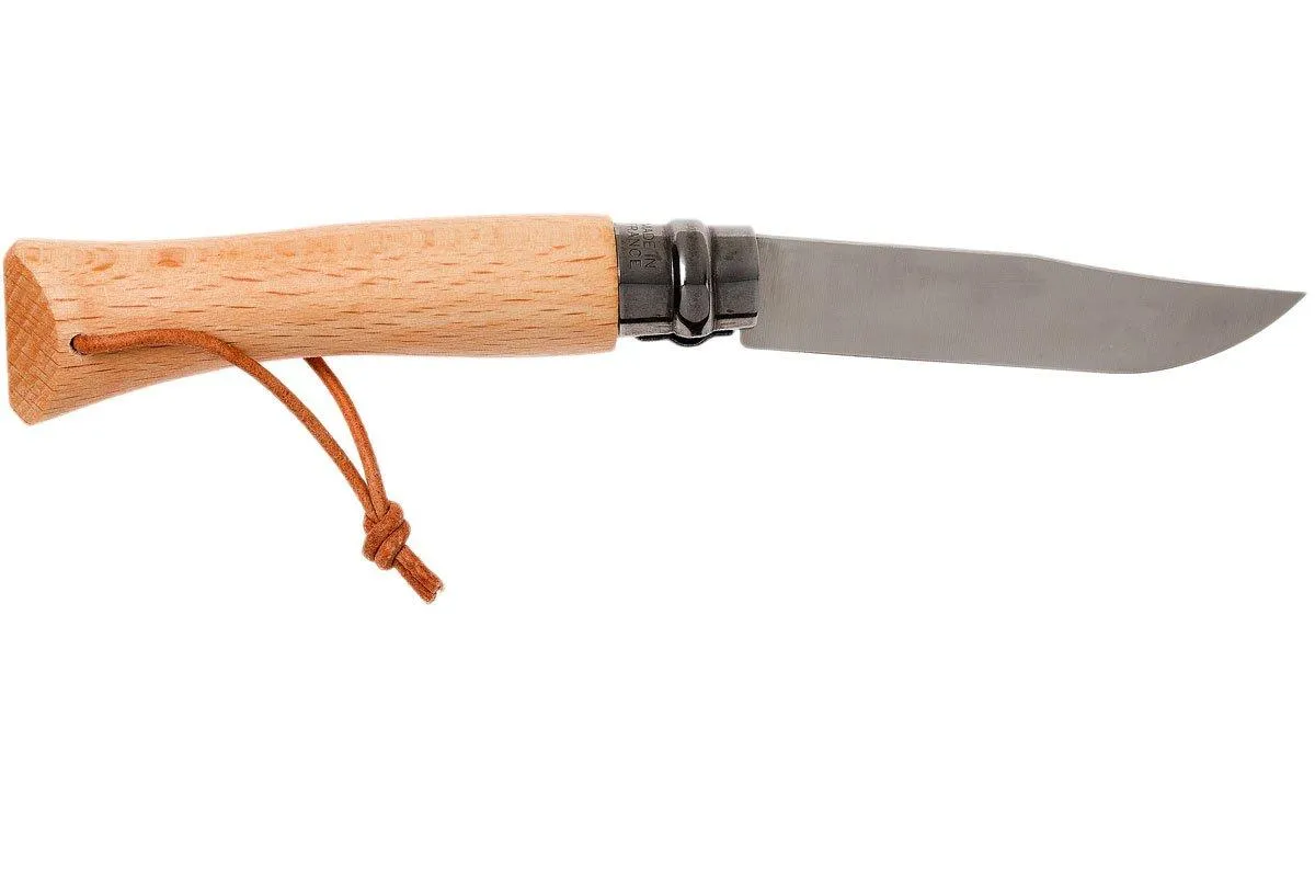 Opinel navaja No. 7 Classic, acero inoxidable, longitud de la cuchilla 8 cm