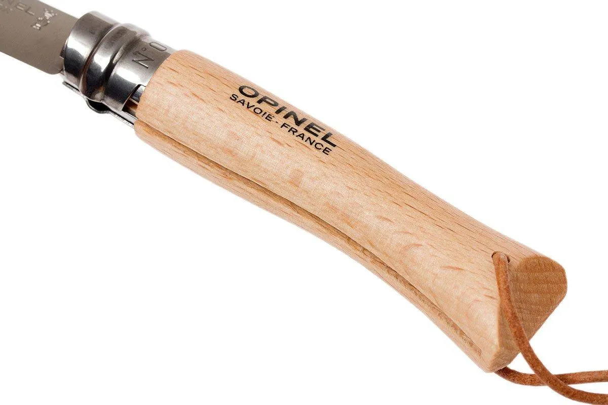 Opinel navaja No. 7 Classic, acero inoxidable, longitud de la cuchilla 8 cm