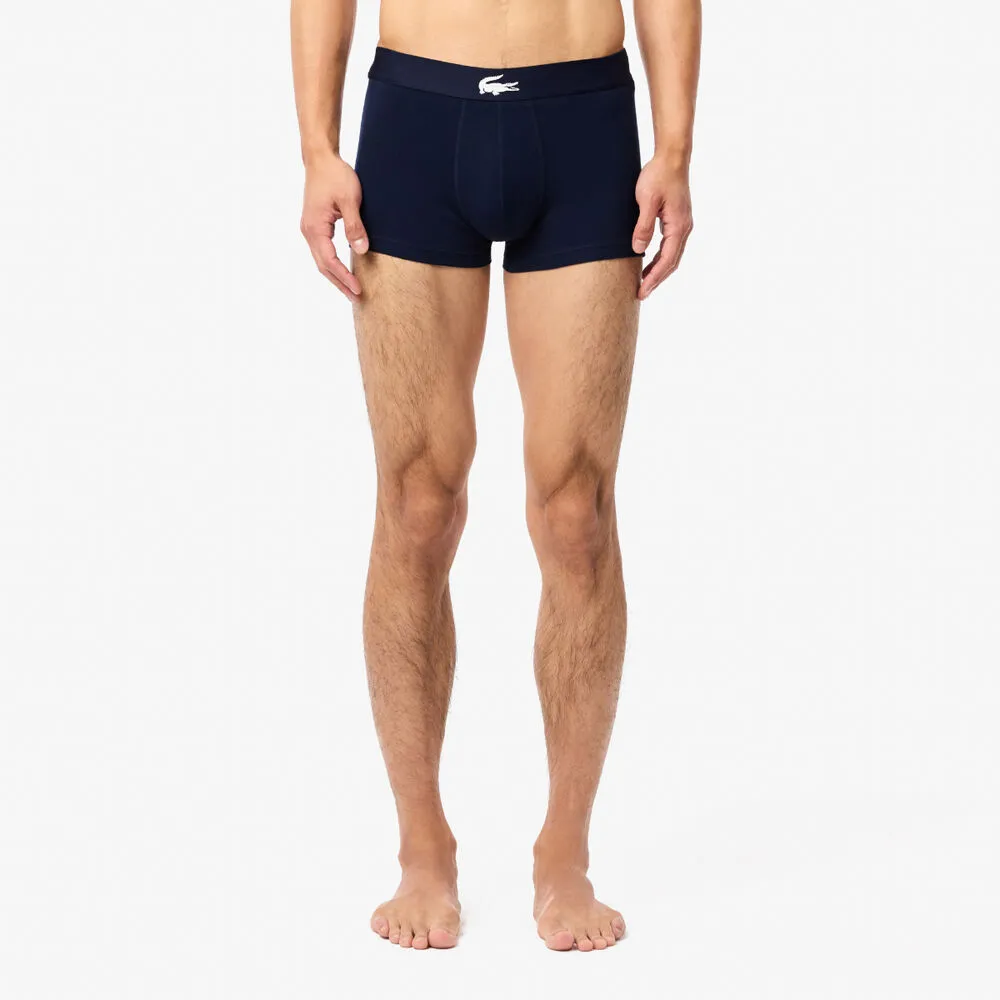 Pack 3 Calzoncillos Boxers Lacoste Gris, Rojo, Azul S