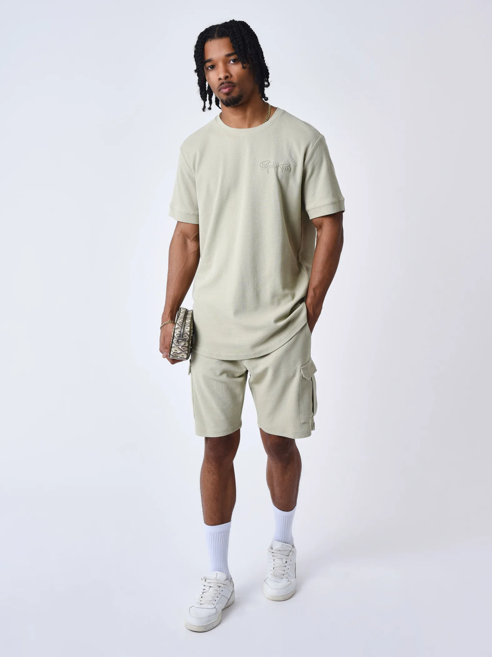 Pantalones cortos clásicos con textura