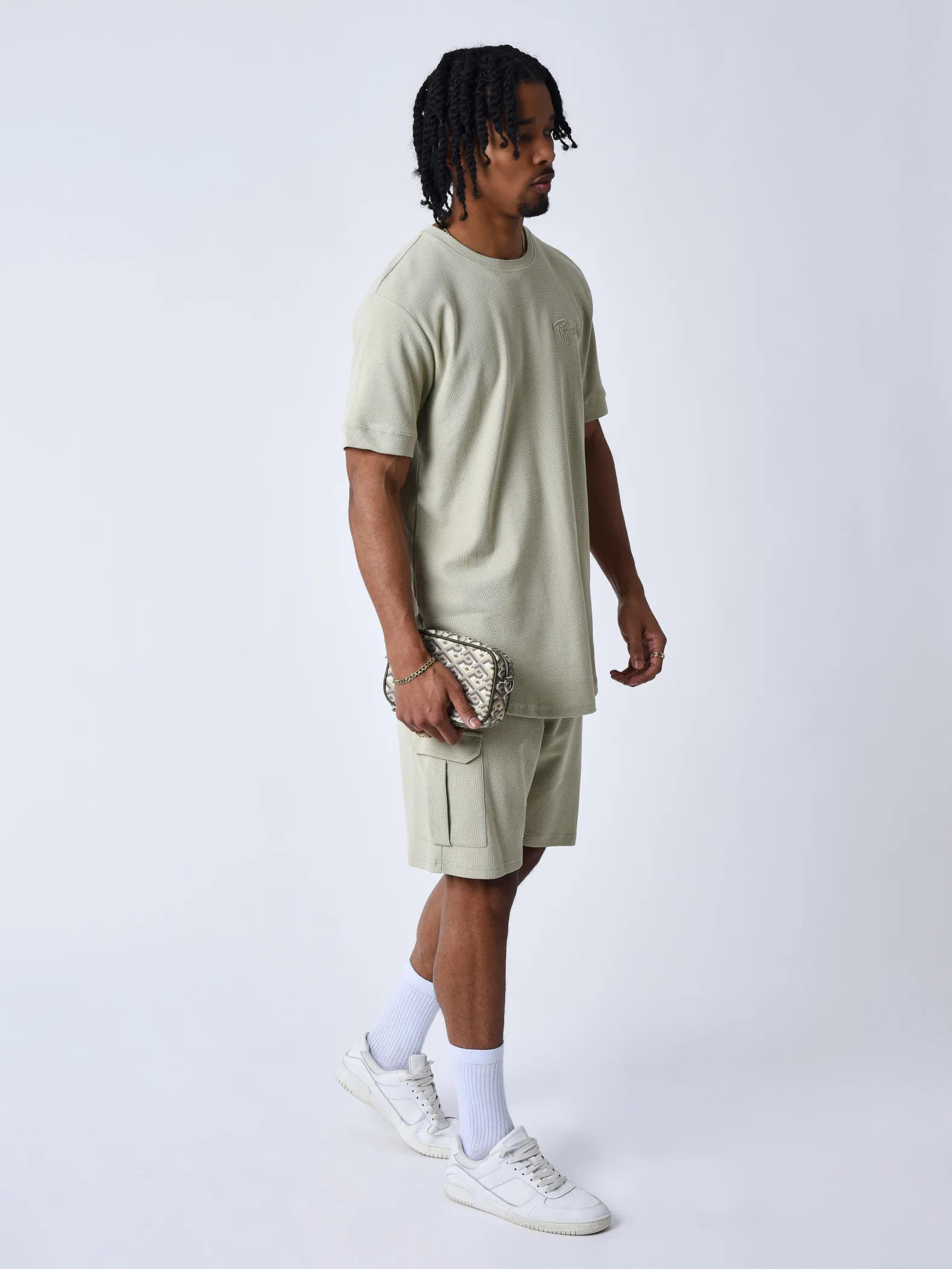 Pantalones cortos clásicos con textura